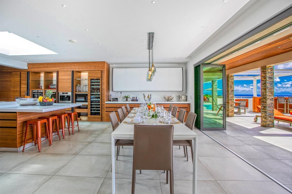 7 bedrooms luxury villa rental St Martin - Kitchen